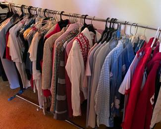 so many pieces of vintage clothes -  at least 2000