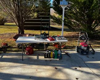 Tools, pressure washer, wrenches, large tools