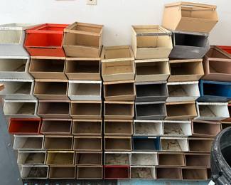 Metal storage bins