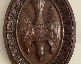 Hand carved Holy Spirit was purchased from St. Agnes Church in Cleveland before it was torn down during the 1960’s. 