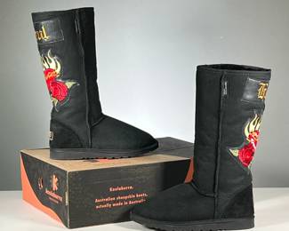 [NEW] KOOLABURRA BOOTS | Tall black "Heart and Soul" boots, women's size 9.

