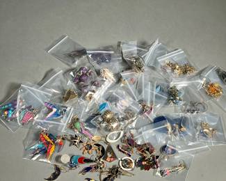 MISC. COSTUME EARRINGS | Various costume earrings including clip-ons.


