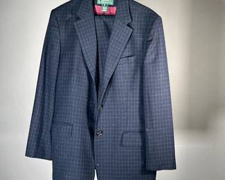 RALPH LAUREN PANTS SUIT | Women's size 14 Ralph Lauren pants suit in navy plaid. 

