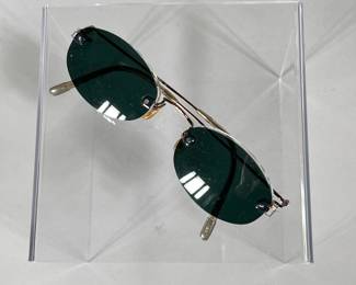 KAZUO KAWASAKI GLASSES | Stylish and simple Kazuo Kawasaki prescription sunglasses with bronze wire frame, made in Japan. -  l. 4.75 x w. 1.5 in

