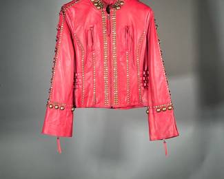 WOMEN’S RED DOUBLE D RANCH LEATHER JACKET (NWT) | Red leather jacket from Double D Ranch (size M) (NWT)

