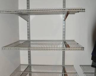 Another Example of How You Can Organize Your Closet with the The Organized Living Freedom Rail Ventilated Shelf. This System Combines Durability and Functionality to Create Organized Storage Spaces. By Organized Living FreedomRail Ventilated Shelf System 