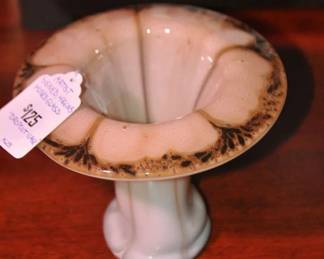 Rare Vintage Fused Glass Dropout Vase Signed Michael and Frances Higgins ($125) 