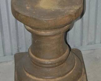 One of the 2 Fiberstone Decorative Pedestal, Indoor/Outdoor, 15" x 20" x 15". $250 Pair 
