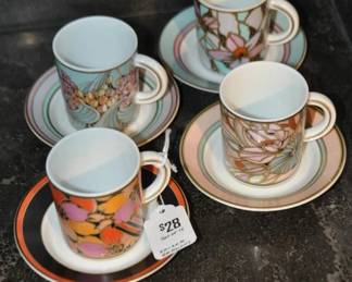 Lovely Set of 4 Kaiser Germany Demitasse Cups and Saucers ($28)