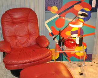 Red Leather Chair has Sold