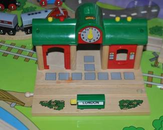 Close up View of one of the Great Stations Available in our Set Which Include the Record and Play Railway Station 