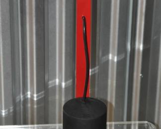 Rear View of the Desk Lamp with Black Cylinder Base 
