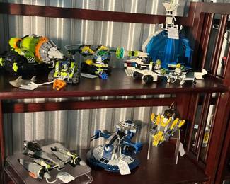 Lego Power Miners 8958 & 8960 Granite Grinder & Thunder Driller, Incomplete Set($42), Lego Aquazone 6150 Crystal Detector 99% Complete ($35), LegoSpace Exploriens 6958 Andro Base 3 piece Set 99% Complete (SOLD), Lego Star Wars 7656 General Grievous Starfighter no mini ($25), Lego Star Wars 8108 Armored Assault Tank Incomplete Set ($30), Lego Star Wars 7669 Anakins Jedi Starfighter Misisng one Mini ($25) 