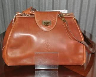 Vintage Milly Leather Satchel Bag, $40 