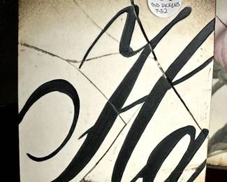 Sid Dickens Plaster Memory Block Tile, 1998 Series, "Ha" Retired Original Rare Tile, ( 8" x 6") Crackle Effect Used to Create an Aged Look & Feel ($90) 