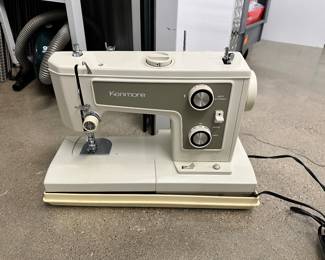 Vintage Sears Kenmore Sewing Machine in Wonderful Condition with Carrying Case, Model #148.19370, $80.