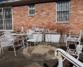 Metal garden furniture