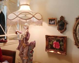 Large Capodimonte lamp