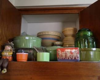 Hall green kitchen pieces