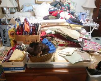 Place mats, linens, and on and on