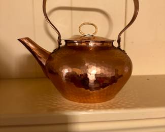 Copper tea pot 
