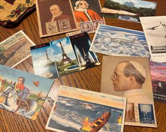 Hundreds of vintage postcards