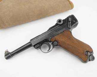 Make: Erma
Model: LA 22
Caliber: .22 LR
Action: Semi
Bore: Shiny
Serial # 38214
Condition: Excellent
The Erma LA22 is a semi-automatic pistol renowned for its compact design and reliable performance. Featuring a blowback action and chambered in .22 Long Rifle, this firearm is characterized by its simplicity and ease of use. With a magazine capacity of 7 rounds, it offers a balance of firepower and maneuverability. The pistol boasts a fixed barrel and adjustable sights, contributing to its accuracy. Come with a soft case and one magazine.