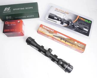 Make: Mics Scopes
Model: Various Brands
Optima,NcStar,Tasco,Buckline and Center Point