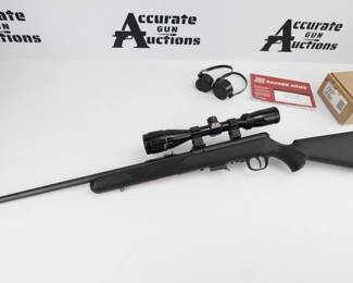 Make: Savage arms
Model: 93
Caliber: .22 WMR
Action: Bolt
Barrel: 20
Bore: Shiny
Serial # 3910805
Condition: Excellent
The Savage Arms 93 .22 WMR (Winchester Magnum Rimfire) is a precision-crafted rimfire rifle renowned for its exceptional accuracy and reliability. Featuring a robust bolt-action design, the 93 series delivers consistent performance with its 22-inch barrel and adjustable AccuTrigger system, ensuring a crisp, personalized trigger pull. The rifle is chambered for the powerful .22 WMR cartridge, making it suitable for both varmint hunting and target shooting. With box and scope.