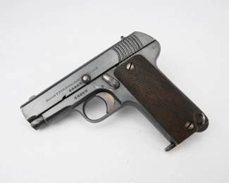 Make: Azanza Arrizabalaga
Model: 1916
Caliber: 0.32
Action: semi
Bore: Shiny
Serial # 16669
Condition: Excellent
1 Magnvm