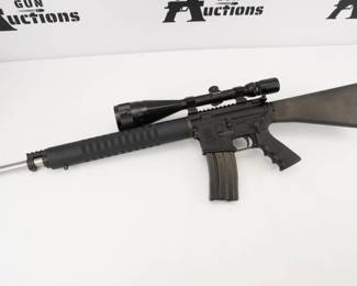 Make: Smith & Wesson
Model: M&P-15
Caliber: 5.56 NATO
Action: Semi
Barrel: 20
Bore: Shiny
Serial # SU67494
Condition: Excellent
Smith & Wesson M&P 15 Performance Center 5.56 NATO 20in Black Semi Automatic Modern Sporting Rifle - 30+1 Rounds - M&P15 Rifles are the ideal modern sporting rifle. Built to perform multiple uses under various conditions, M&P15 Rifles are as versatile as they are reliable. Engineered for a wide variety of recreational, sport shooting and professional applications, M&P15 Rifles are easy to accessorize, but hard to put down. M&P15 Rifles are lightweight and rugged embodying the best combination of function and form. The rifle is in excellent condition, showing minimal signs of use and wear. 