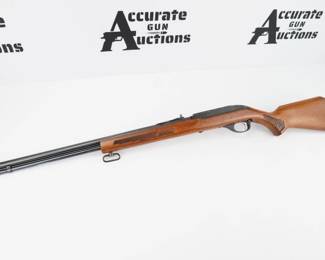 Make: MARLIN
Model: GLENFIELD MOD. 60
Caliber: .22 LR
Action: Semi
Barrel: 18
Bore: Shiny
Serial # 20667086
Condition: Excellent
The Marlin 60 14+1 capacity .22 LR rimfire rifle was developed in 1959 and put in production the following year, hence the “60” name. The direct blowback semi-automatic has a walnut-laminated stock. The barrel is 19” long, micro-grooved and given a protective precision crown. Underneath is the 14-round tubular magazine. It has a cross-bolt safety and an automatic "last shot" bolt hold-open. Overall length is 37.5”, length of pull is 13 1/4" and weight is 5.5 pounds. 