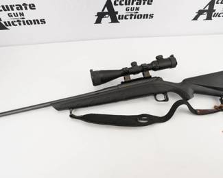 Make: REMINGTON
Model: 770
Caliber: 270 win
Action: Bolt
Barrel: 22
Bore: Shiny
Serial # 71408207
Condition: Excellent
The Remington model 770 is a magazine-fed bolt-action rifle marketed as a lower cost alternative to the popular model 700 and is manufactured in several sporting cartridges. This 770 is chambered in .270 Win and features a 22’ barrel. The rifle is in excellent condition, showing minimal signs of use and wear. 
