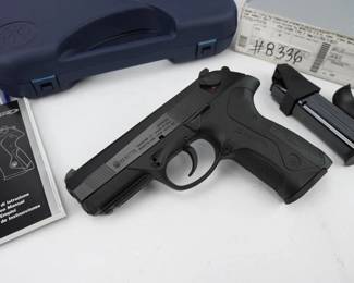 Make: Beretta
Model: PX4 Storm
Caliber: 9MM PARA
Action: Semi
Bore: Shiny
Serial # PX46450
Condition: Excellent
The PX4 Storm is as tough and reliable as it is accurate, safe and easy to use. Discover why it is the choice of a growing number of law enforcement and military organizations around the world, as well as of individuals who take personal defense seriously and professionally. This semi-automatic pistol is chambered in 9mm and features a 4’ barrel, factory hard case, and 2 magazines. The pistol is in excellent condition, showing minimal signs of use and wear.