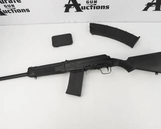 Make: IZHMASH
Model: SAIGA-12
Caliber: 12GA
Action: Semi
Barrel: 19
Bore: Shiny
Serial # H09415593T
Condition: Excellent
The Saiga-12 self-loading smooth bore shotgun is intended for professional and sport hunting of small-and medium-size game under any climatic conditions. This shotgun is built on the famous AK-47 action that has been proven by years of very reliable combat action. Chambered in 12 GA, this shotgun is in excellent condition and is sold with two magazines. 