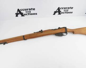 Make: Lithgow
Model: SMLE III
Caliber: .22 Cal
Action: Bolt
Barrel: 22
Bore: Shiny
Serial # T1636
Condition: Excellent
Military collectors don't want to miss this opportunity! This stunning Lithgow SMLE III Trainer rifle is in excellent condition for its age, showing minimal signs of use and wear. The bolt action rifle is chambered in .22 and features a 22” barrel. 