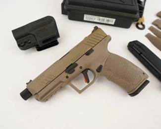 Make: Tisas
Model: PX-9 Duty Gen 3
Caliber: 9mm
Action: semi
Barrel: 4.5
Bore: Shiny
Serial # T062022DC02758
Condition: Excellent
The PX-9 GEN 3 is the latest iteration of our popular striker-fired pistol and the features keep getting better. Now boasting a capacity of 20rds of 9MM ammo from reliable P226 pattern magazines, it makes a perfect duty or competition pistol.