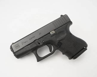 Make: Glock
Model: 27 Gen 4
Caliber: ,.40
Action: Semi
Barrel: 4
Bore: Shiny
Serial # XRG759
Condition: Excellent
1 Mag