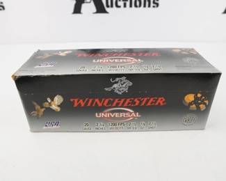 Make: Winchester
Model: 20 GA Birdshot
Caliber: 20 GA
1 box of 100 rounds of Winchester 20 ga birdshot.