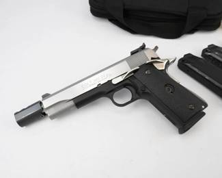 Make: PARA-ORDNANCE INC
Model: NVM
Caliber: .45 ACP
Action: Semi
Bore: Shiny
Serial # P6013439
Condition: Excellent
4 MAGS, MIXED