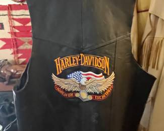 Harley Davidson leather vest
