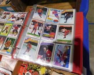 Hockey trading cards
