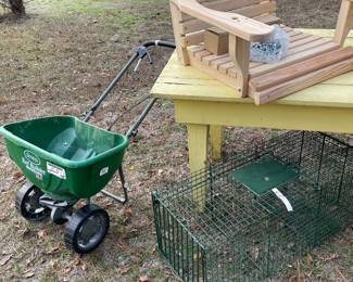 One of 3 chair swings with animal trap and spreader