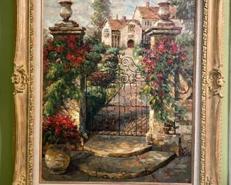 Large Impressionist English garden landscape