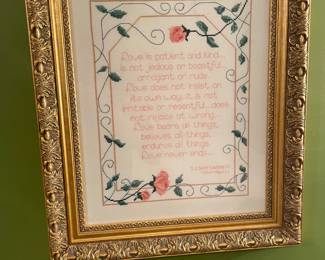 Corinthians needlepoint