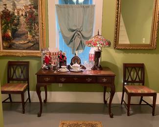 End of the hall at the base of the stairway