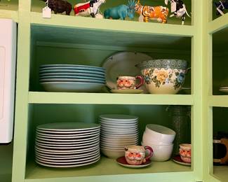 More cows and dishes