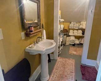 1st bath on the left as you come upstairs