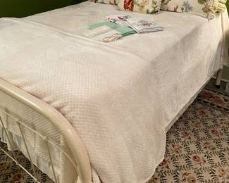 Full size cast iron bed