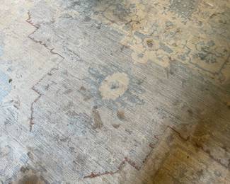 Wonderful 9’x12’ pale blue and cream Persian rug